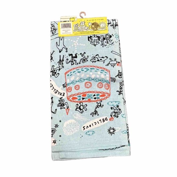 Blue Q "Artist At Work" Dish Towels Funny Housewarming Gift - Picture 2 of 3